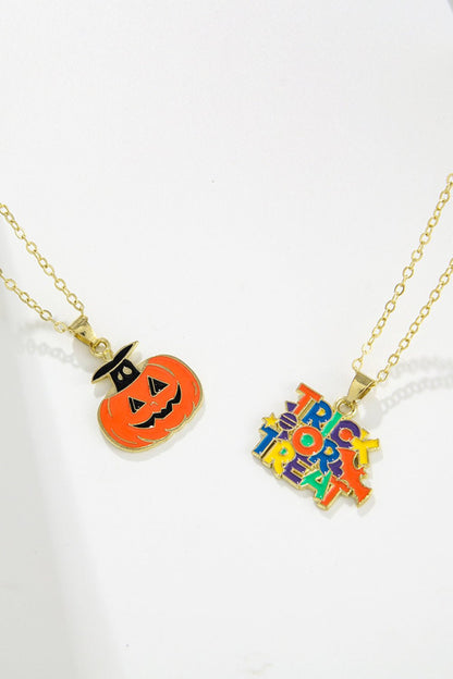 Two - Piece Halloween Theme Necklace Set - Trendy AF