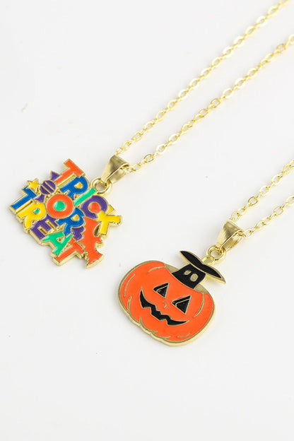 Two - Piece Halloween Theme Necklace Set - Trendy AF