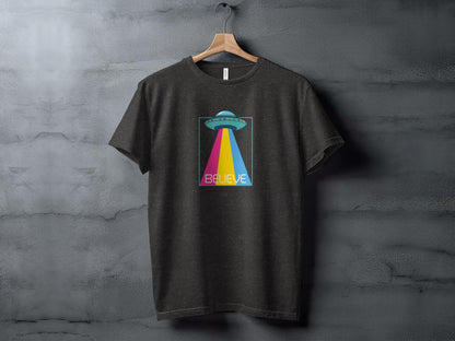 UFO Believe Graphic T-Shirt - Trendy AF