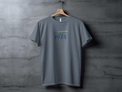 Vintage 1974 50th Anniversary T-Shirt, Classic Birthday Gift, Retro Style Tee, Unisex Adult Clothing - Trendy AF