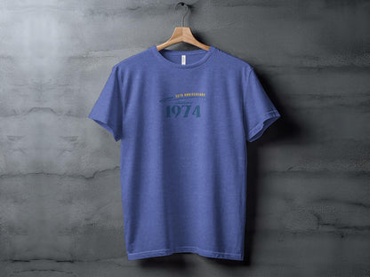 Vintage 1974 50th Anniversary T-Shirt, Classic Birthday Gift, Retro Style Tee, Unisex Adult Clothing - Trendy AF