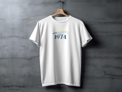 Vintage 1974 50th Anniversary T-Shirt, Classic Birthday Gift, Retro Style Tee, Unisex Adult Clothing - Trendy AF