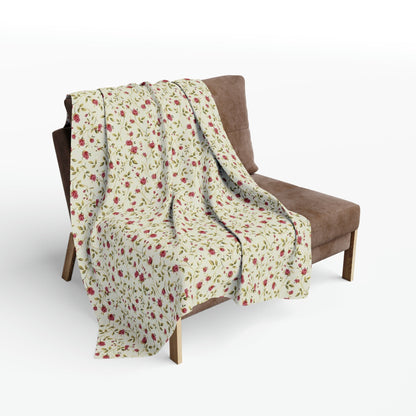 Vintage Rose Fleece Blanket - Trendy AF