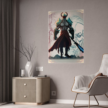 Warrior King Gloss Poster - Trendy AF