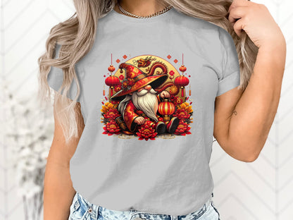 Year of the Dragon Wizard T-Shirt, Fantasy Dragon Lunar New Year Tee, Asian Mythology Inspired Unisex Clothing, Magical Artwork Apparel - Trendy AF