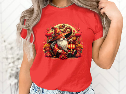 Year of the Dragon Wizard T-Shirt, Fantasy Dragon Lunar New Year Tee, Asian Mythology Inspired Unisex Clothing, Magical Artwork Apparel - Trendy AF